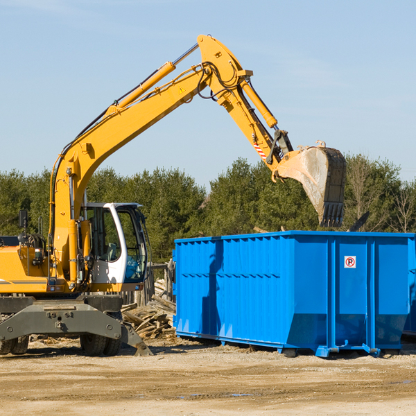 what size residential dumpster rentals are available in Menomonie WI